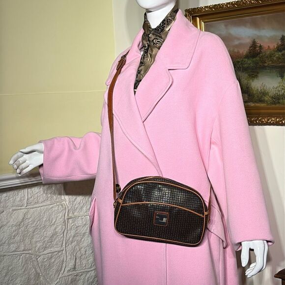 Ted Lapidus Rare Vintage Monogram Leather Shoulder Bag - Picture 3 of 15